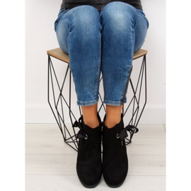 Svart svart XY-528 svarta Jodhpur-stövlar 1