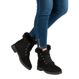 Varma, bundna fotkängor svart 1