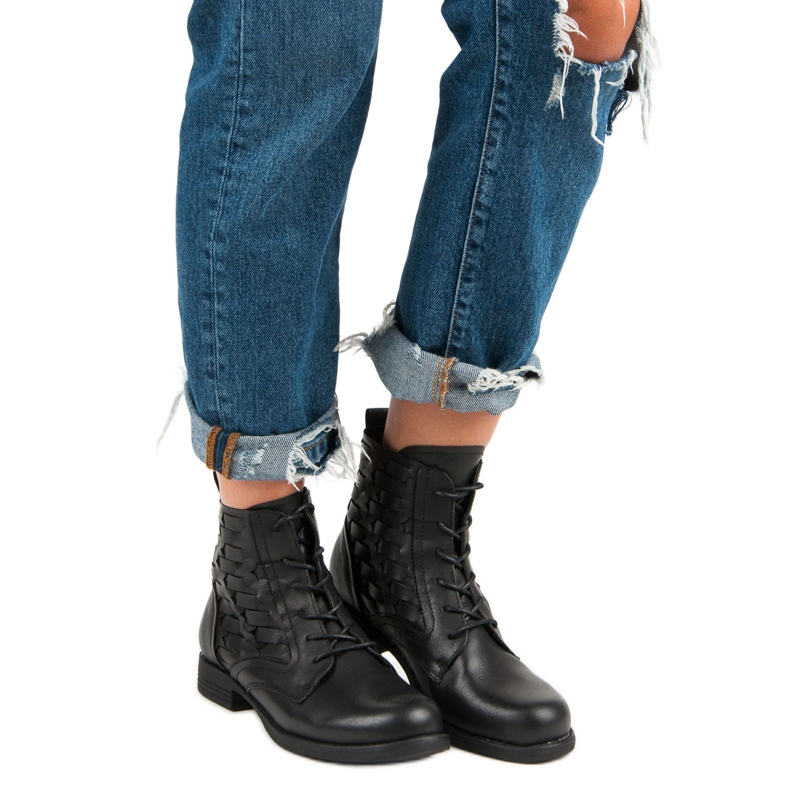 Forever Folie Fritidsbundna ankelboots svart 1