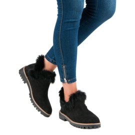 Forever Folie Slip-on mocka stövlar svart 2