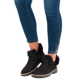 Forever Folie Slip-on mocka stövlar svart 1