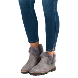 Forever Folie Slip-on mocka stövlar grå 1