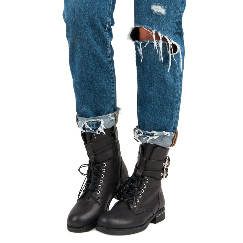 Super Me Bekväma stövlar svart 1