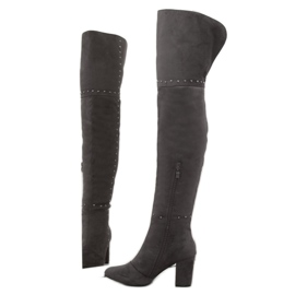 Grå höga klackar 539-1 Grå 1