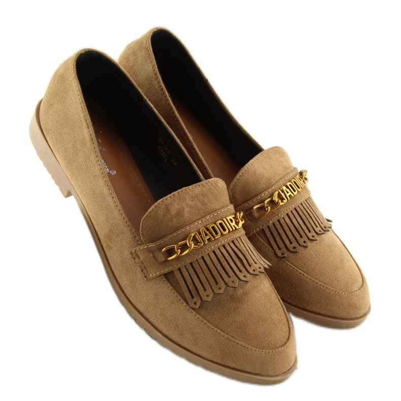 Bruna Loafers för kvinnor HW308 Camel 1