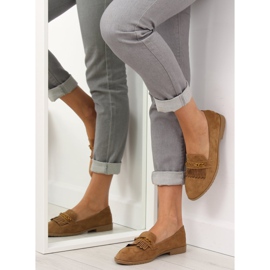 Bruna Loafers för kvinnor HW308 Camel 2