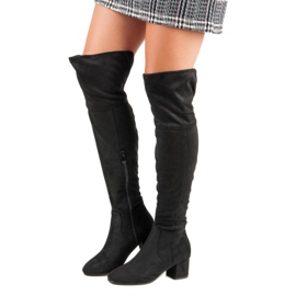 Seastar Mocka över knäna svart 2