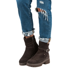 Varma läderstövlar brun 1