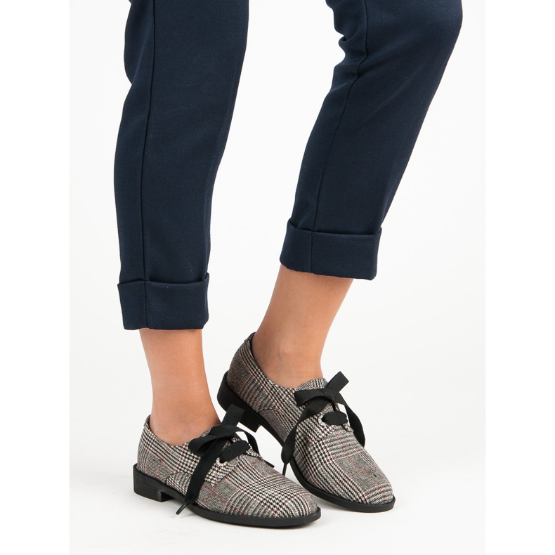 Tied Checked Shoes VICES grå 1