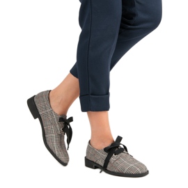 Tied Checked Shoes VICES grå 2