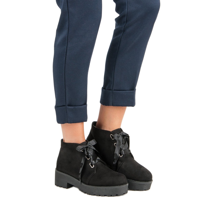 Nio Nio Snygga låga stövlar svart 2