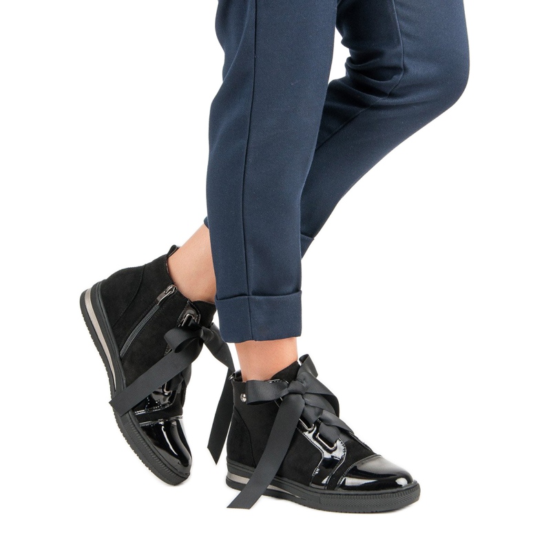 Filippo Snygga sneakers ovanför fotleden svart 2