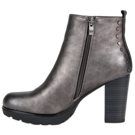 Filippo Grafitstövlar på stolpen grå 1