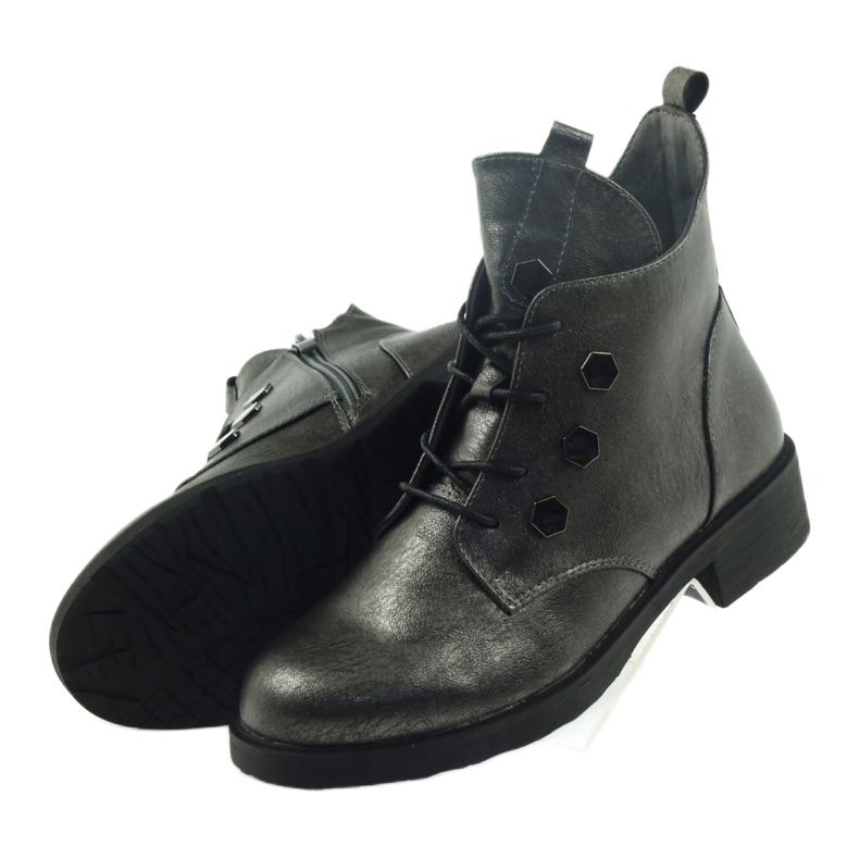 Stövlar med dubbar Sergio Leone 308 grå 4