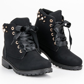 McKey Svart Casual Trappers 1