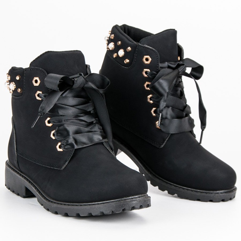 McKey Svart Casual Trappers 1