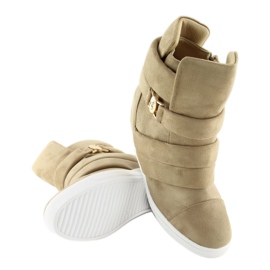 Dam beige sneakers H6507 Camel 1