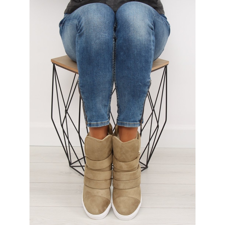 Dam beige sneakers H6507 Camel 2