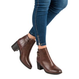 Filippo Klassiska högklackade stövlar brun 2