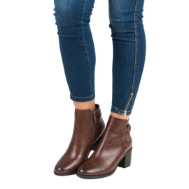 Filippo Klassiska högklackade stövlar brun 1