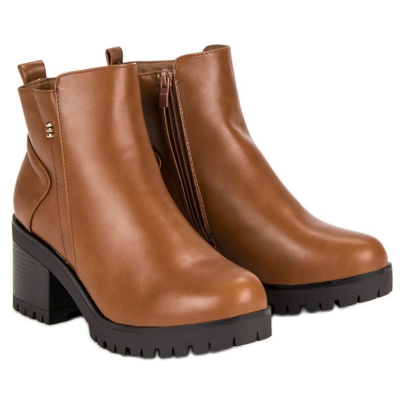 Kamelhöga klackar brun 1