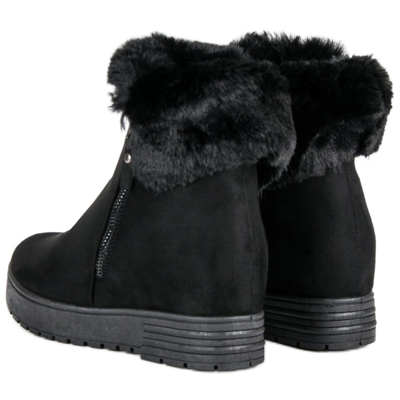 Lucky Shoes Svarta kilstövlar 2