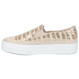 J. Star Gyllene espadrillosneakers 1