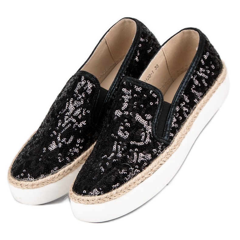 J. Star Trendiga damskor svart 2