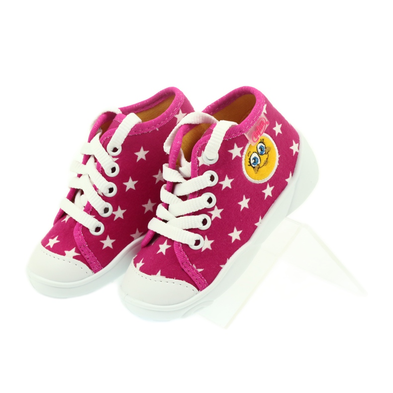 Befado barnskor sneakers tofflor 218p055 vit rosa 4