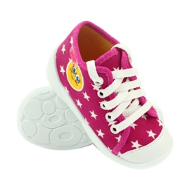 Befado barnskor sneakers tofflor 218p055 vit rosa 3
