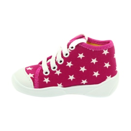Befado barnskor sneakers tofflor 218p055 vit rosa 2