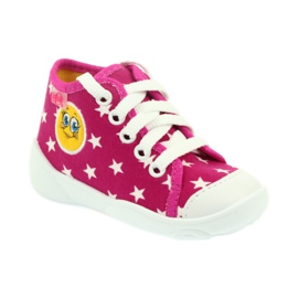Befado barnskor sneakers tofflor 218p055 vit rosa 1