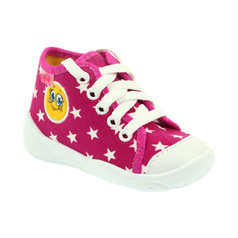 Befado barnskor sneakers tofflor 218p055 vit rosa 1
