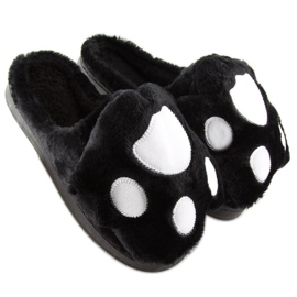 Svarta damas tofflor DD93 svart 2