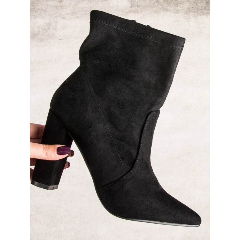 Seastar Svarta stövletter i mocka 1