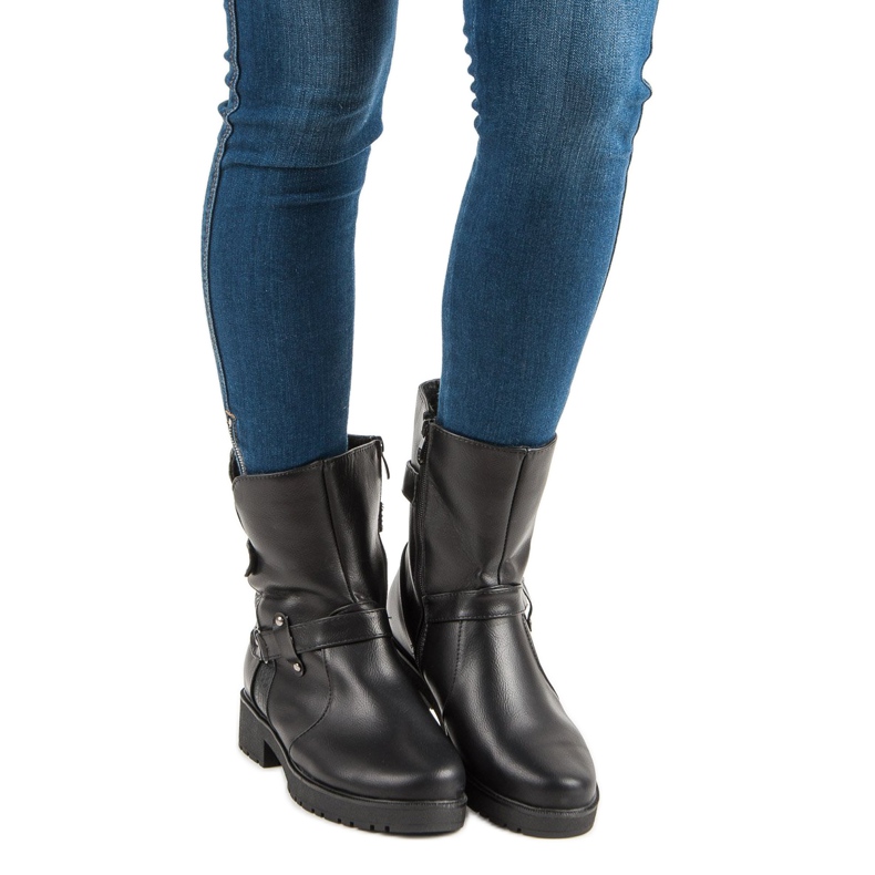 Varma stövlar Arbetare svart 2