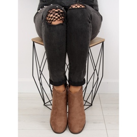 Beige stövlar för kvinnor L3526 Khaki 2