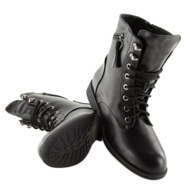 Snörstövlar black workery 168-177 svart 1