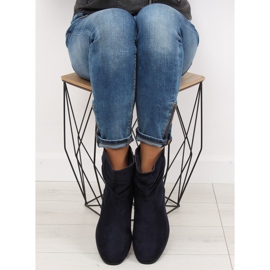 Marinblå damstövlar 1126-PA DK.BLUE 2