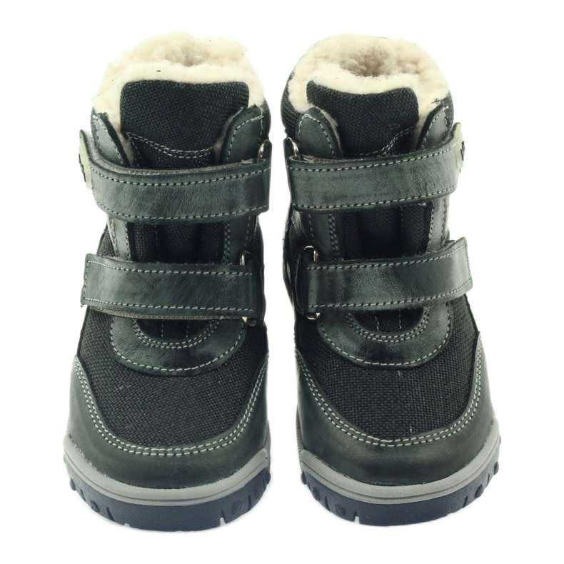 Läderskor med en Bartuś membranstövlar grå 3