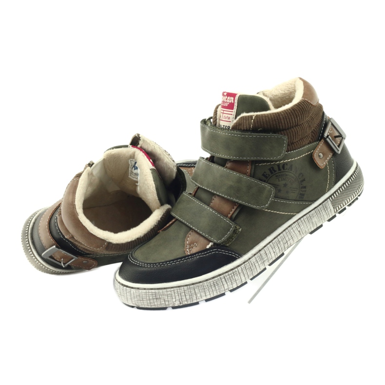 American Club gröna vintersportskor 17779 svart brun 4