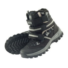 American Club Amerikanska stövlar bootees vinterstövlar 87433 svart vit grå 4