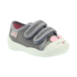 Befado barnskor tofflor sneakers 907P101 grå rosa 1