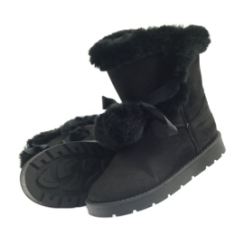 Svart Emusy Mukluki med pompom 4