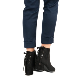 Damskor med bindning svart 1