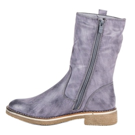 SDS Höga stövlar blå 2