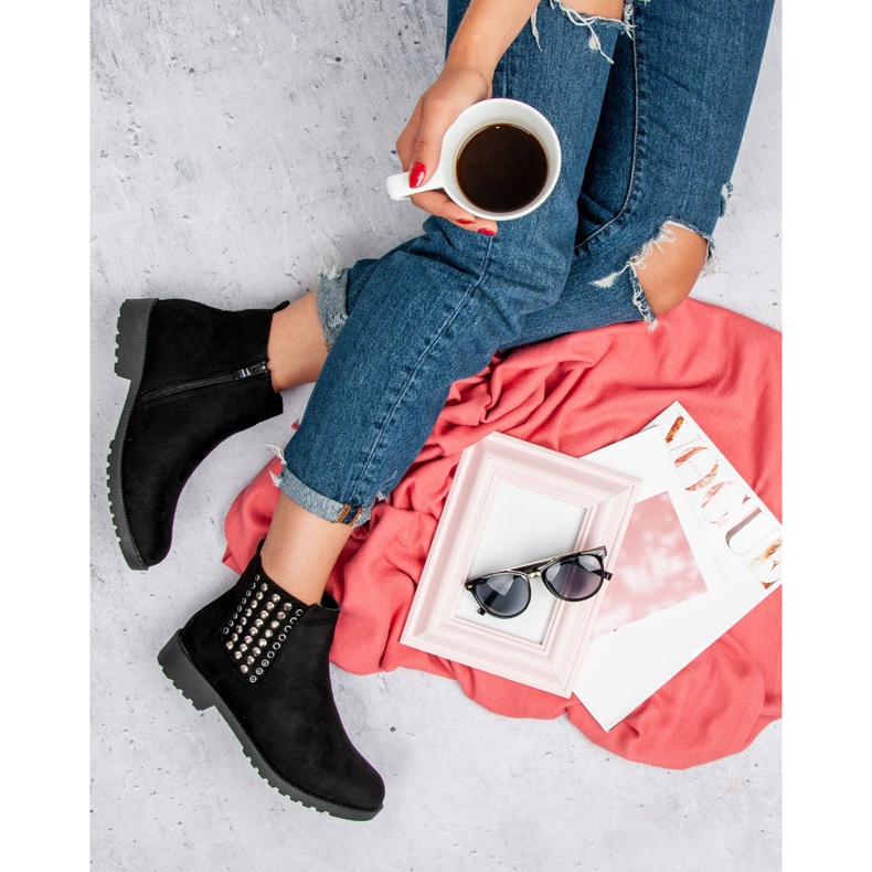 Queen Vivi Snygga Chelsea -stövlar svart 1