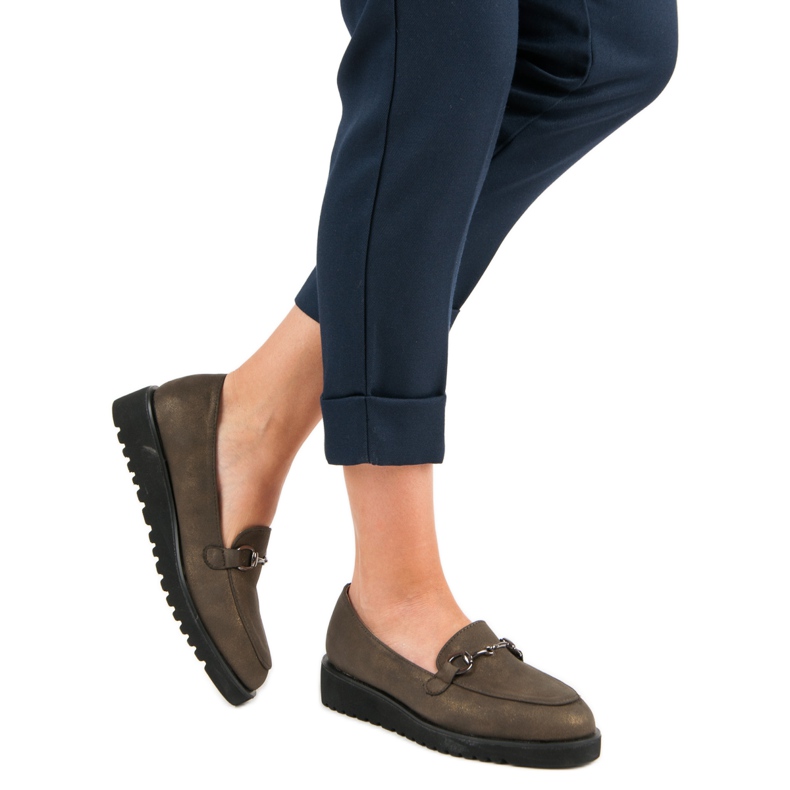 Kylie Snygga loafers grön 1