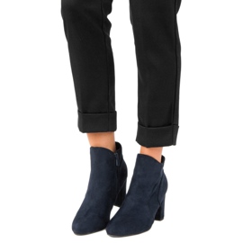 Kylie Eleganta stövlar i mocka blå 1