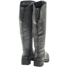 M.Daszyński Stövlar med tjock botten Daszyński MR1813 grå 4